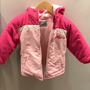 Kids size 4 Nike winter coat with hood